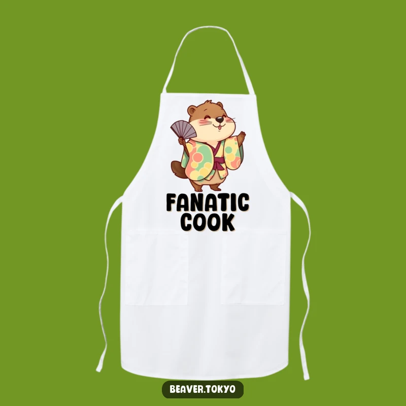 Funny Kimono Beaver Apron: Playful Chef Companion, Kitchen Gift